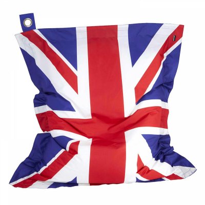 OVIALA Housse vide de pouf de jardin en polyester drapeau uk 140 x 120 cm