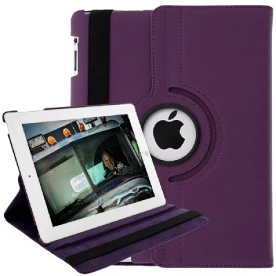 AVIZAR Housse Violet pour Apple iPad 1 2 3 et 4 - Fonction support video
