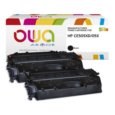OWA Hp 05x Toner Remanufactur&eacute;s Haute Capacit&eacute; 2 X Noir