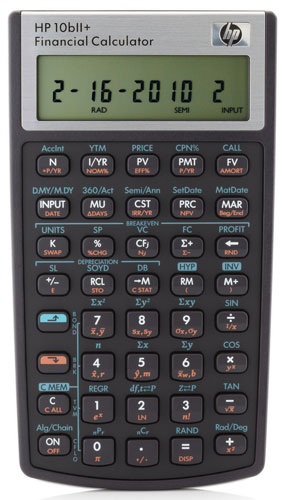 HP  10bii+ - calculatrice financi&egrave;re NW239AA