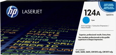 HP  124A toner LaserJet cyan authentique