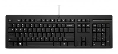 HP 125 G2 - Clavier - 100% - full size - USB - Espagnol - noir