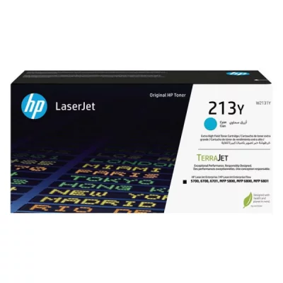 HP  213Y Toner LaserJet authentique Extra-grande capacit&eacute; Cyan