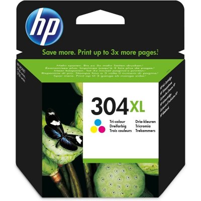 HP  304XL Cartouche d&rsquo;encre trois couleurs grande capacit&eacute; authentique