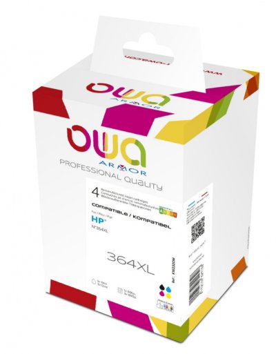 OWA Hp 364xl Cartouche Encre Remanufactur&eacute; Haute Capacit&eacute; 4 Couleurs