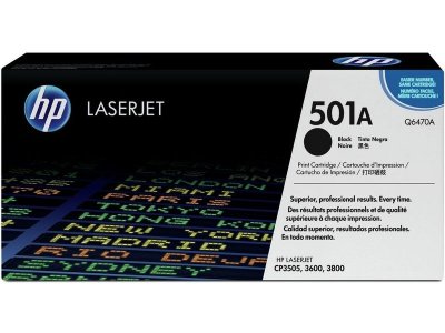 HP  501A - noir - originale - LaserJet - cartouche de toner ( Q6470AC ) - Contract