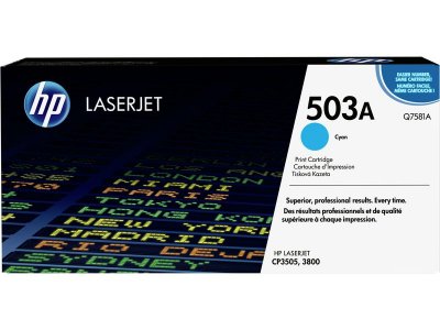 HP  503A - cyan - originale - LaserJet - cartouche de toner ( Q7581A ) - Contract 