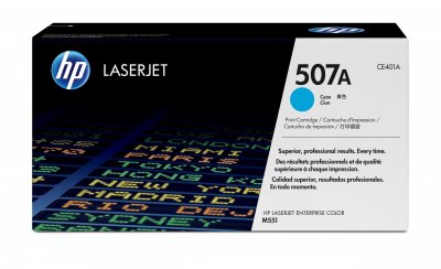 HP  507A toner LaserJet cyan authentique CE401A