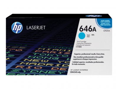 HP  646A toner LaserJet cyan authentique