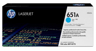 HP  651A toner LaserJet cyan authentique