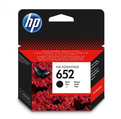 HP  652 Cartouche d'Encre Noire Authentique (F6V25AE)