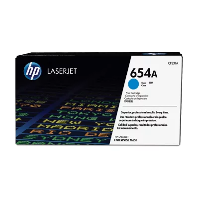 HP  654A Cyan Original LaserJet Toner Cartridge