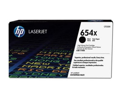 HP  654x Toner Noir Grande Capacit&eacute; Laserjet Authentique Avec Toner Colorsphere