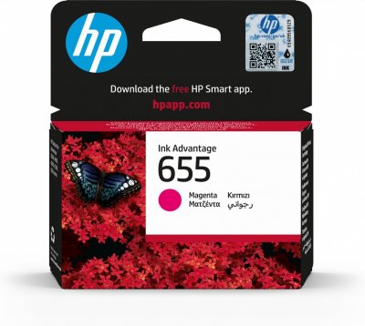 HP  655 Cartouche d'Encre Magenta Authentique (CZ111AE)