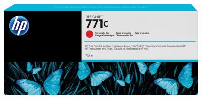 HP  771C cartouche d'encre DesignJet rouge chromatique, 775 ml B6Y08A