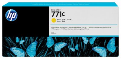 HP  771C - jaune - originale - cartouche d'encre 