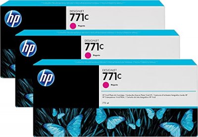 HP  771C - pack de 3 - magenta - originale - cartouche d'encre 
