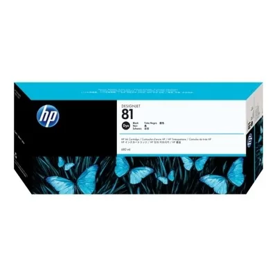 HP  81 cartouche d'encre noir 680 ml