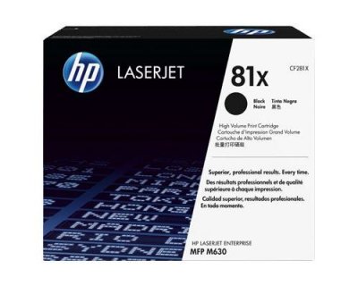 HP  81X toner LaserJet noir authentique grande capacit&eacute;