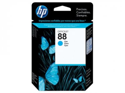 HP  88 - 9 ml - cyan - original - cartouche d'encre - pour Officejet Pro K550, K550dtn, K550dtwn