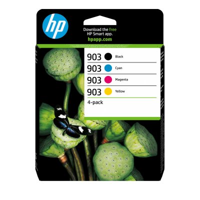 HP  903 - pack de 4 - noir, jaune, cyan, magenta - original - Officejet - cartouche d'encre