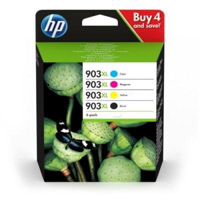 HP  903xl pack de 4 cartouches d'encre noire/cyan/magenta/jaune