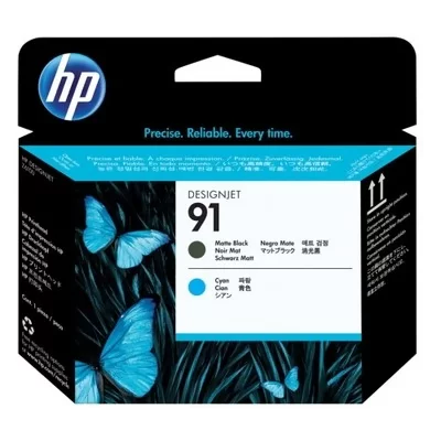 HP  91 Matte Black And Cyan