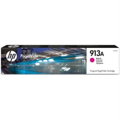 HP  913A Cartouche d'encre magenta PageWide authentique (F6T78AE) pour  PageWide 377/452/477