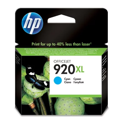HP  920XL - &agrave; rendement &eacute;lev&eacute; - cyan - originale - cartouche d'encre 