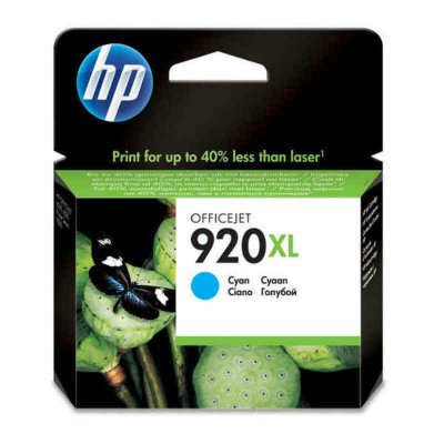 HP  920XL cartouche d'encre cyan grande capacit&eacute; authentique