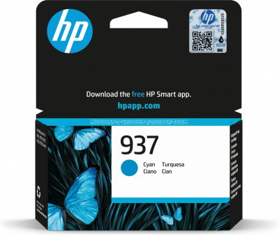 HP  937 Cartouche Encre Authentique Cyan