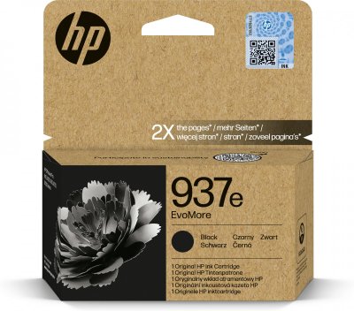 HP  937e Cartouche d&acute;encre authentique Noir EvoMore 