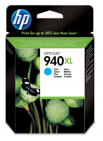 HP  940xl high yield cyan original ink cartridge cartouche d'encre 1 pi&egrave;ce(s) rendement &eacute;lev&eacute; (xl)