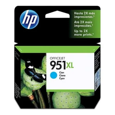 HP  951XL cartouche d'encre cyan grande capacit&eacute; authentique