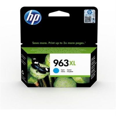 HP  963 XL Cartouche d encre cyan grande capacit&eacute; authentique 3JA27AE pour  OfficeJet Pro