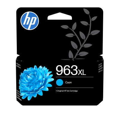 HP  963XL - a rendement eleve - cyan - original - cartouche d'encre