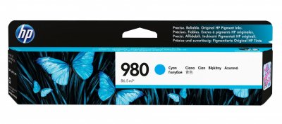HP  980 Cartouche d'encre cyan authentique D8J07A