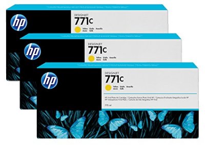 HP  b6y34a (771c) ink cartridge yellow, 775ml, pack qty 3