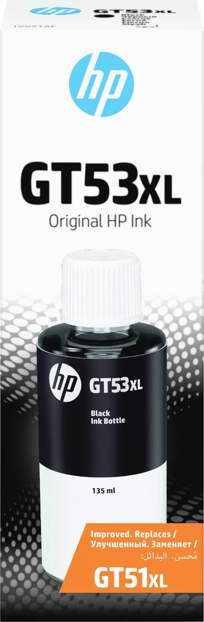 HP  Bouteille d'encre noire GT53XL authentique (135 ml)
