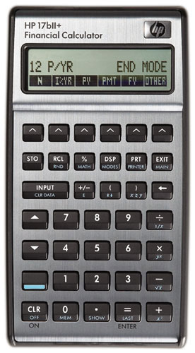 HP  Calculatrice financi&egrave;re  17bII, affichage 22 signes
