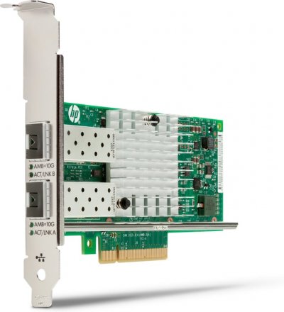 HP  Carte Ethernet - 10 Go - Pour Station de travail -  X550-T2 - 2 Port(s) - Paire torsad&eacute;e