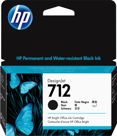 HP  Cartouche d'encre DesignJet 712, noir, 38 ml