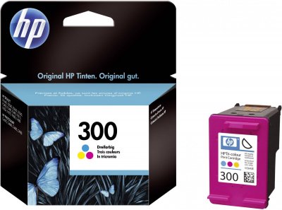 HP  Cartouche dencre 300 dorigine cyan, magenta, jaune CC643EE