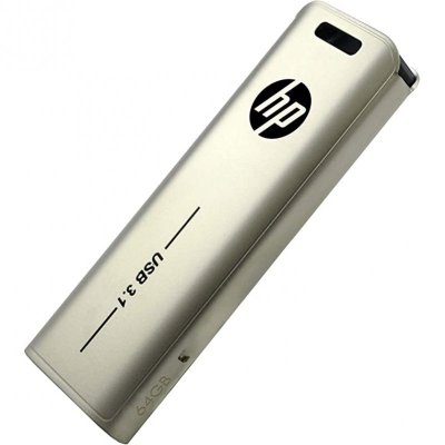 HP  cl&eacute; USB 3.1 x796w 64Go, Design Push and Pull, Finition m&eacute;tallique