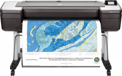 HP  Designjet T1700dr 44&acute;&acute; Printer Noir,Argent&eacute;