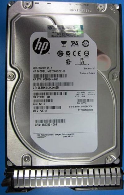 Hp HP Enterprise 2 To - 3.5'' SATA III 6 Go/s