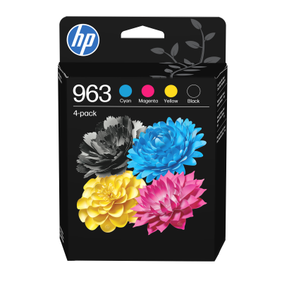 HP  Ink Cartouche D&acute;encre 963 4 Unit&eacute;s