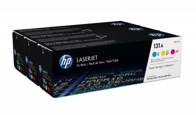 HP  Lot de 3 toners authentiques cyan/magenta/jaune LaserJet U0SL1AM