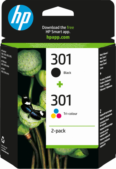 HP  Multipack 301 ( Noir + 3 Couleurs)
