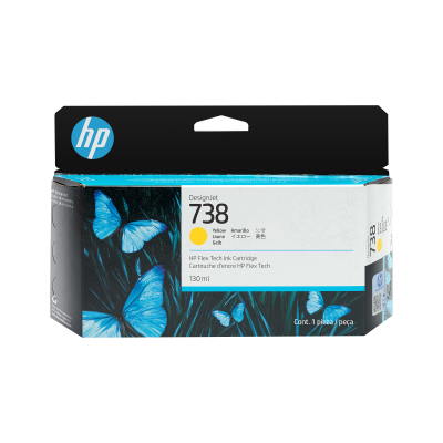 HP  Original Cartouche d'encre 738 - Jaune 130ml (498N7A)